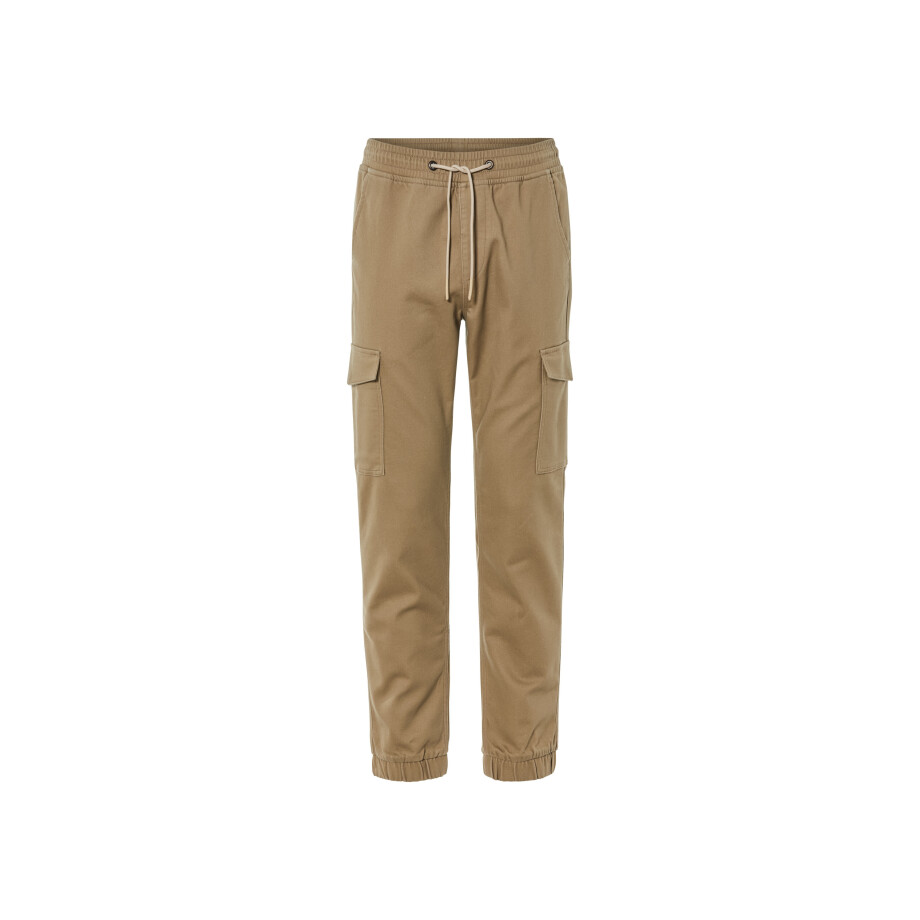 LIVERGY Heren cargobroek (Beige, L) afbeelding 1