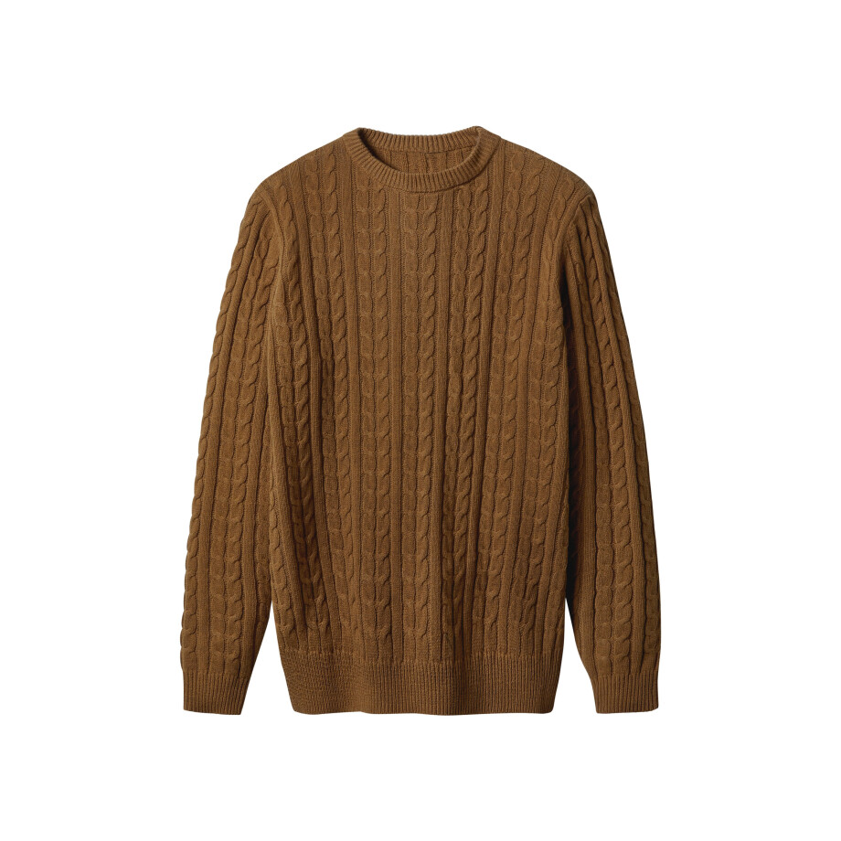 esmara Men Gebreide heren trui (Bruin, XL) afbeelding 1