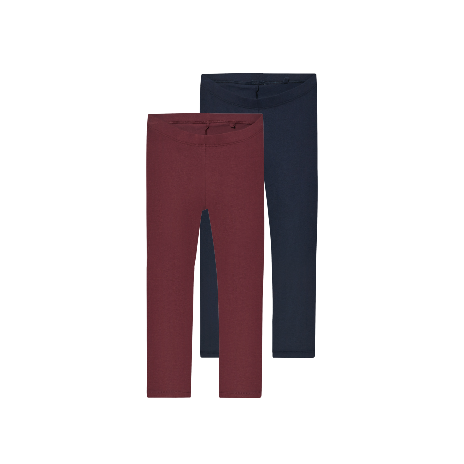 esmara 2 Kinder leggings (Donkerblauw/bordeauxrood, 158/164) esmara 2 Kinder leggings (Donkerblauw/bordeauxrood, 158/164) afbeelding 1