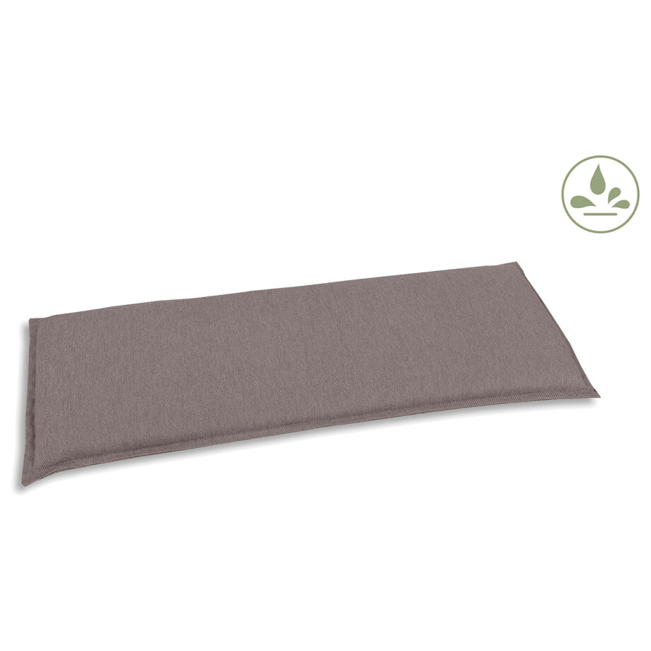 GO-DE Textil Tuinkussen (2-zitsbankkussen, Taupe) afbeelding 1