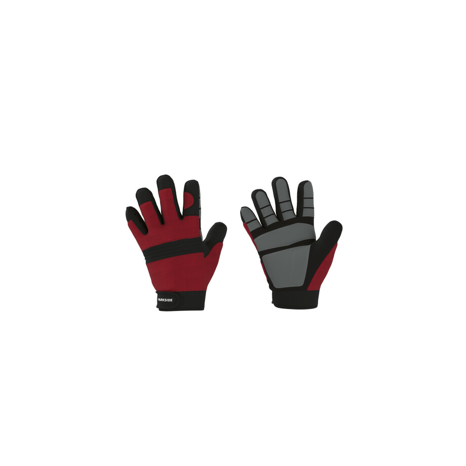 PARKSIDE Hybrid werkhandschoenen (Rood/zwart, 9) afbeelding 1