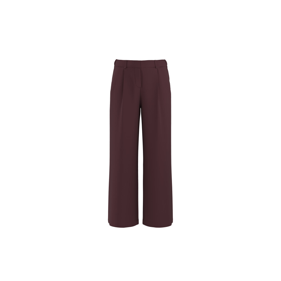 ESMARA Dames broek, wide leg (Rood, L (44/46)) afbeelding 1