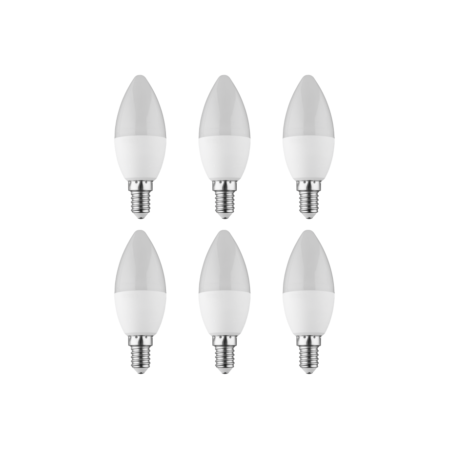 LIVARNO home 6 LED-lampen (E14, kaars) afbeelding 1