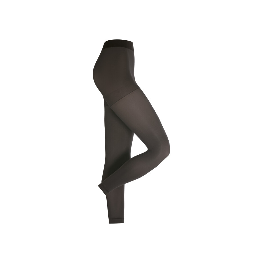ESMARA Thermolegging, -panty of -kniekousen 60 DEN (Legging, Bruin, M (40/42)) afbeelding 1