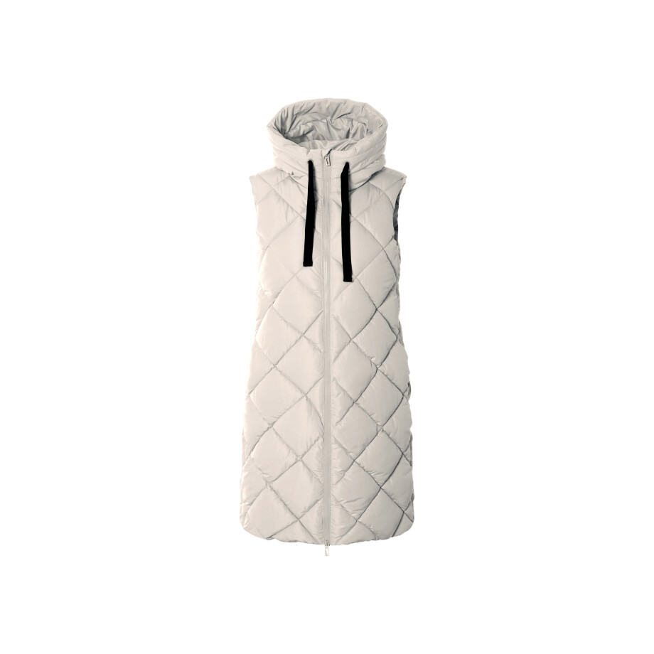 esmara Lange dames bodywarmer (Beige, L (44/46)) afbeelding 1