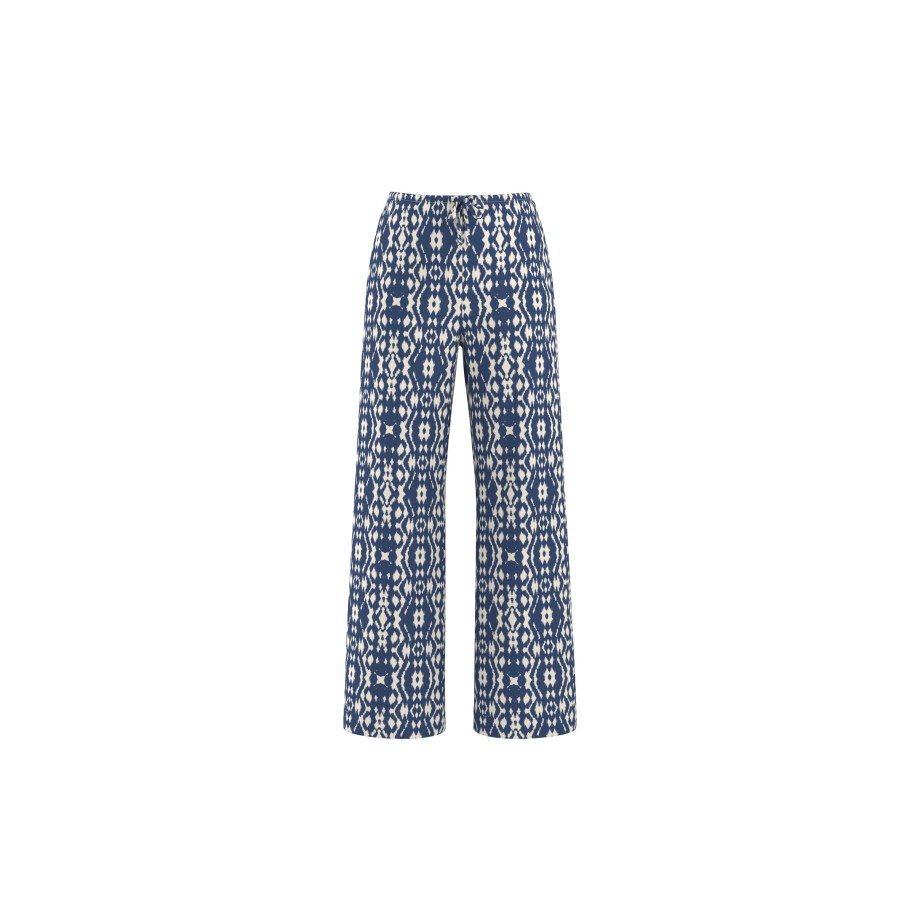 ESMARA Satijnen dames wide leg broek (Blauw, S (36/38)) afbeelding 1