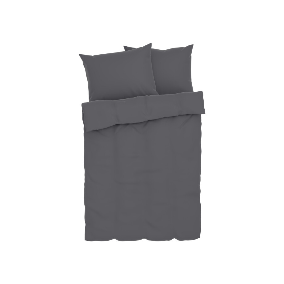 LIVARNO home Muslin beddengoed, met 2 kussenslopen (Grijs) afbeelding 1