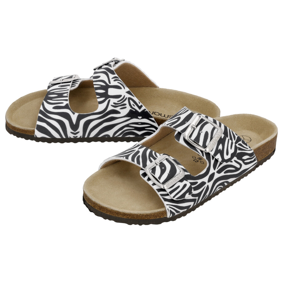 esmara Dames slippers (Zwart/wit, 41) afbeelding 1