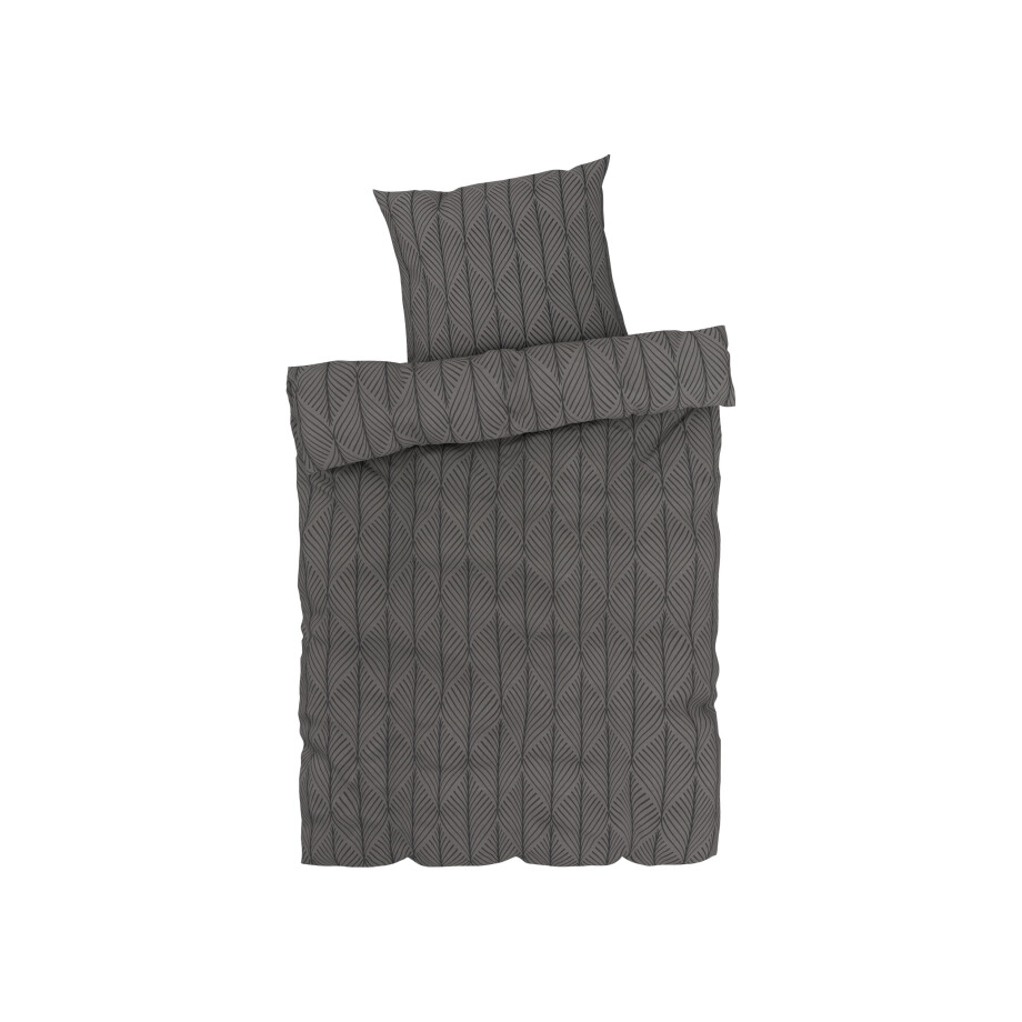 LIVARNO HOME Dekbedovertrek 140 x 200 cm (patroon grijs) afbeelding 1