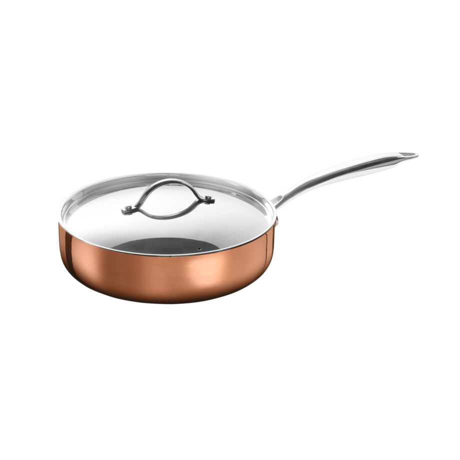 SILVERCREST RVS sauteerpan met koperlaag, Ø25 cm SILVERCREST RVS sauteerpan met koperlaag, Ø25 cm afbeelding 1