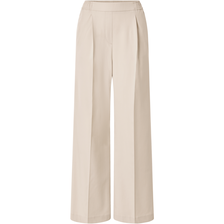ESMARA Dames broek, wide leg (Beige, L (44/46)) afbeelding 1