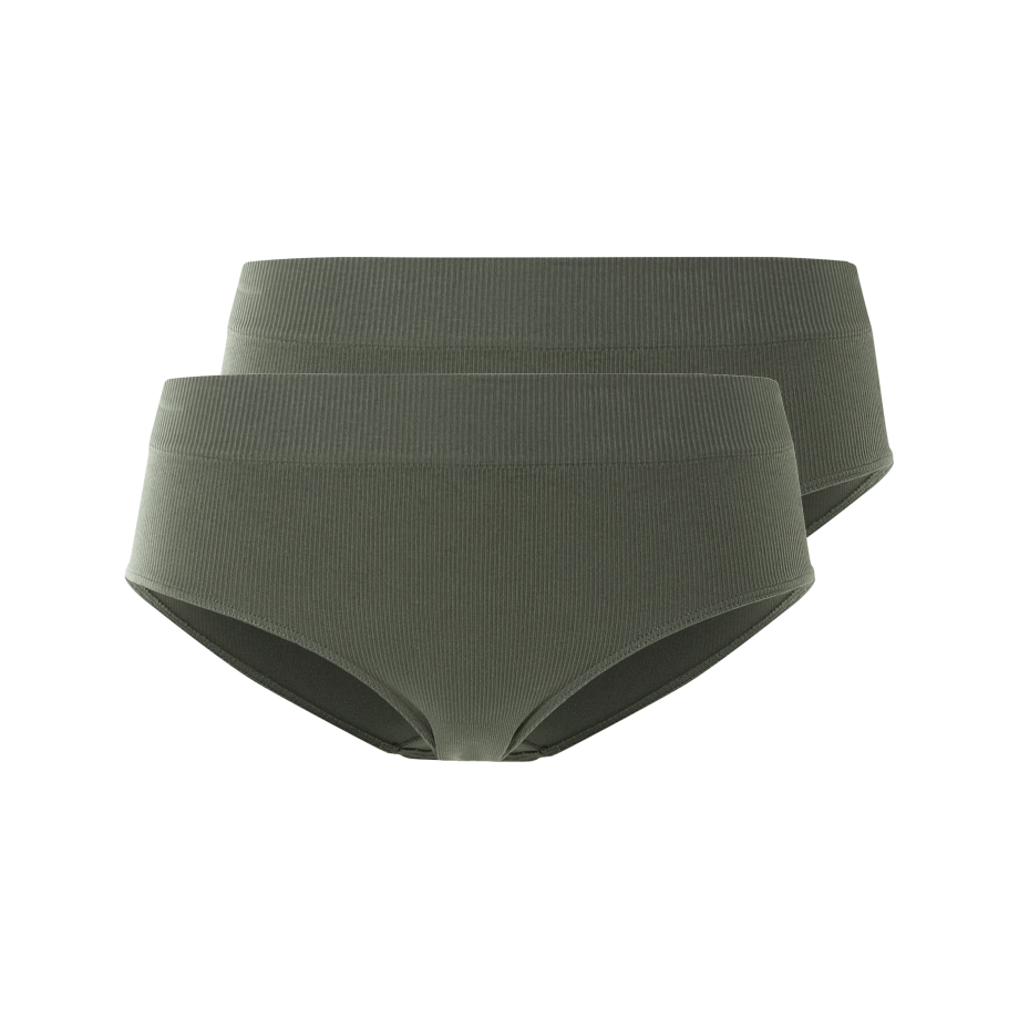 ESMARA Dames Hipster, 2 stuks, seamless (Kaki, L (44/46)) ESMARA Dames Hipster, 2 stuks, seamless (Kaki, L (44/46)) afbeelding 1