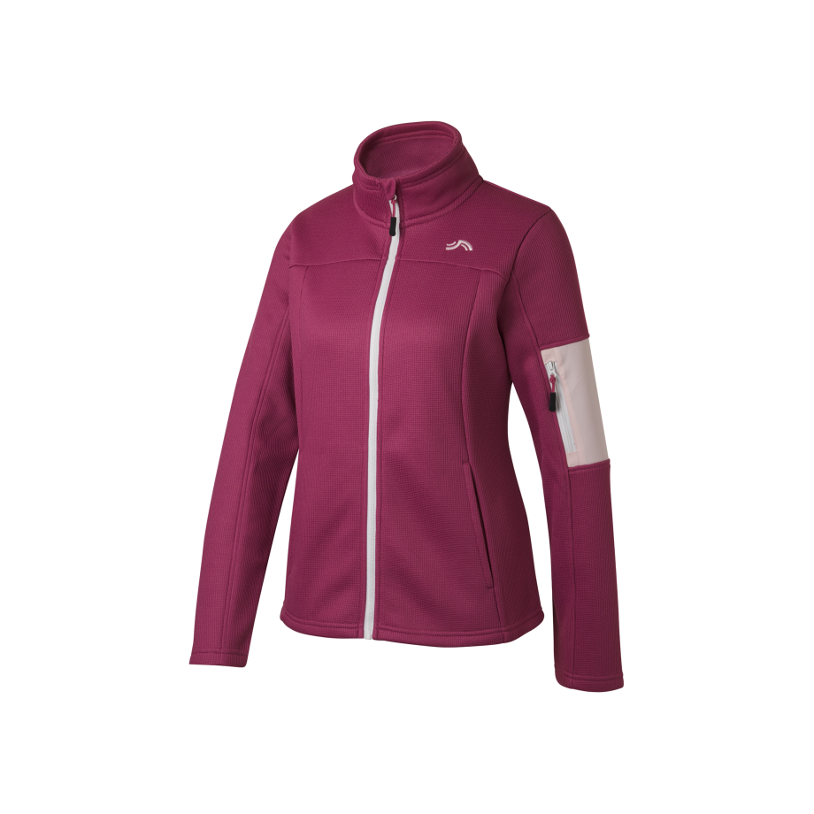 CRIVIT Dames fleece jas (Lila, L (44/46)) afbeelding 1