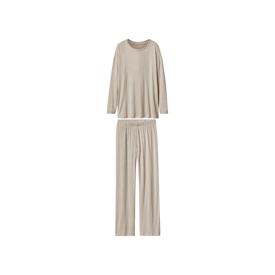 esmara Dames pyjama (Beige, XS (32/34)) afbeelding 1