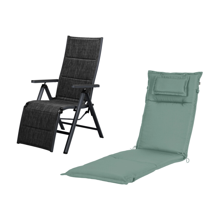 LIVARNO home Tuinstoel met kussen Toronto Deluxe LIVARNO home Tuinstoel met kussen Toronto Deluxe afbeelding 1