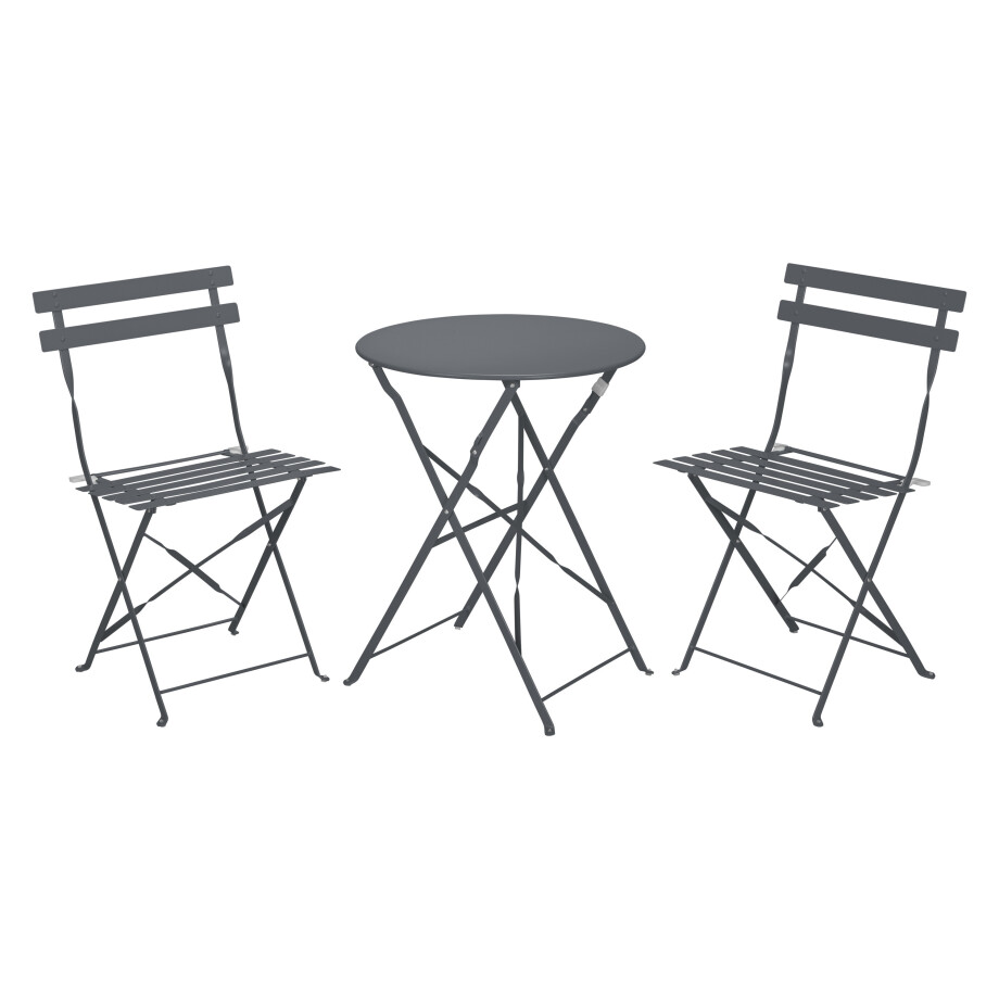 LIVARNO home Bistroset, inklapbaar (Antraciet) afbeelding 1