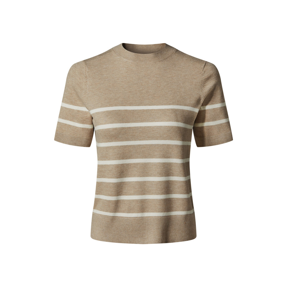 esmara Gebreid dames shirt (Beige, L (44-46)) afbeelding 1