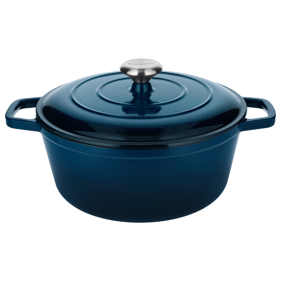 SILVERCREST Premium gietijzeren pan (Blauw) afbeelding 1