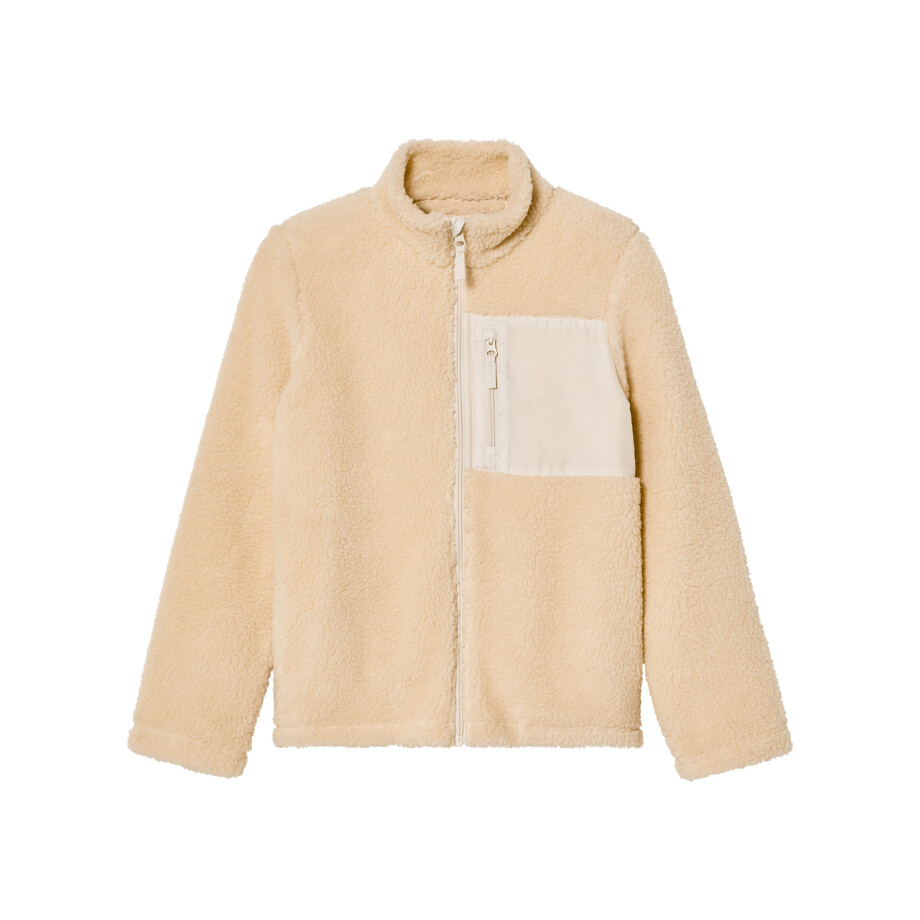 pepperts! Kinder fleecevest (146/152, Beige) afbeelding 1