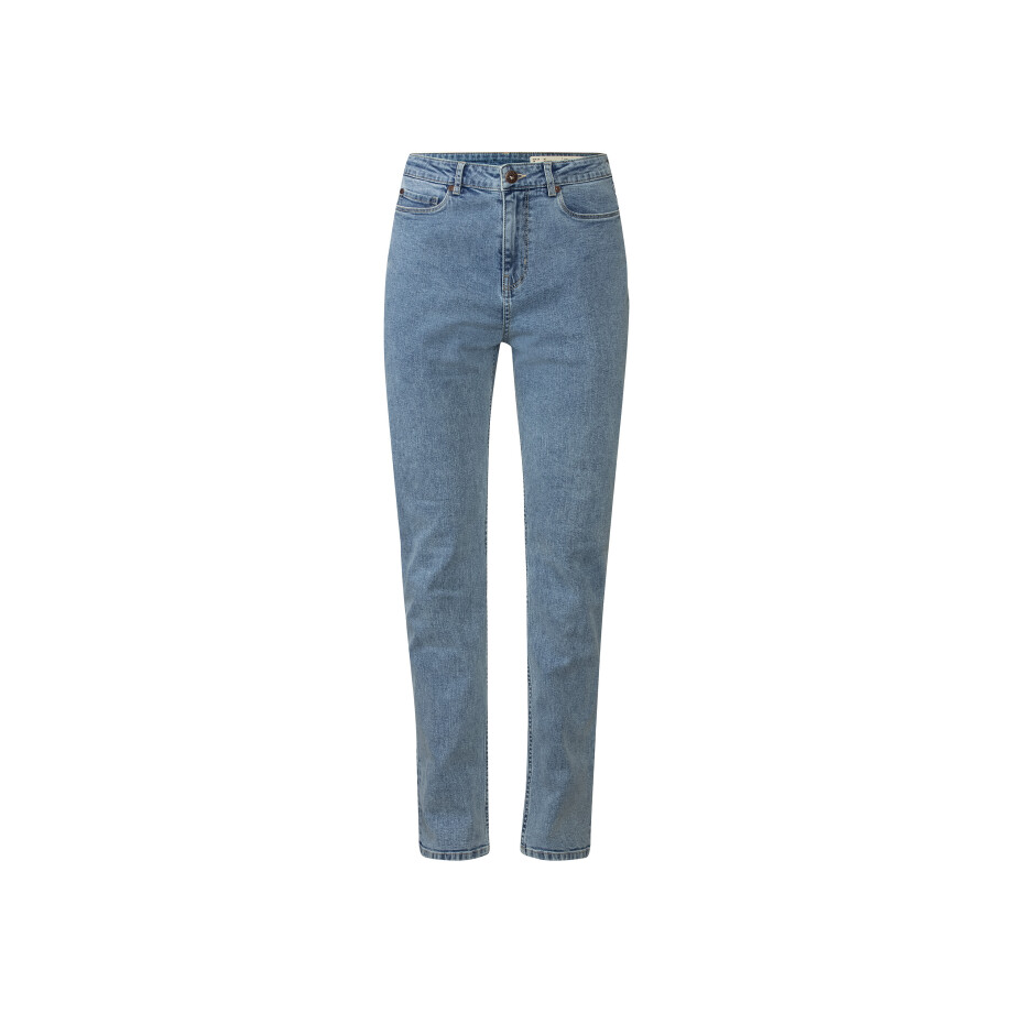 esmara Dames jeans straight fit (36, lang, Lichtblauw) afbeelding 1