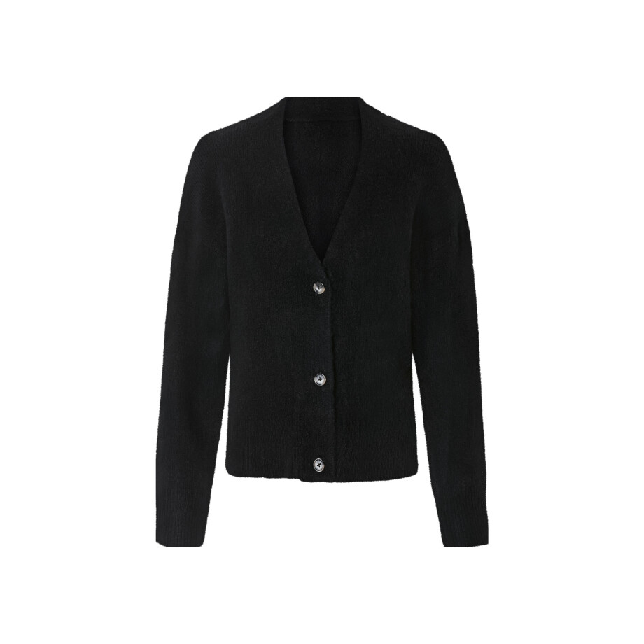 esmara Gebreid dames vest (Zwart, M (40/42)) afbeelding 1