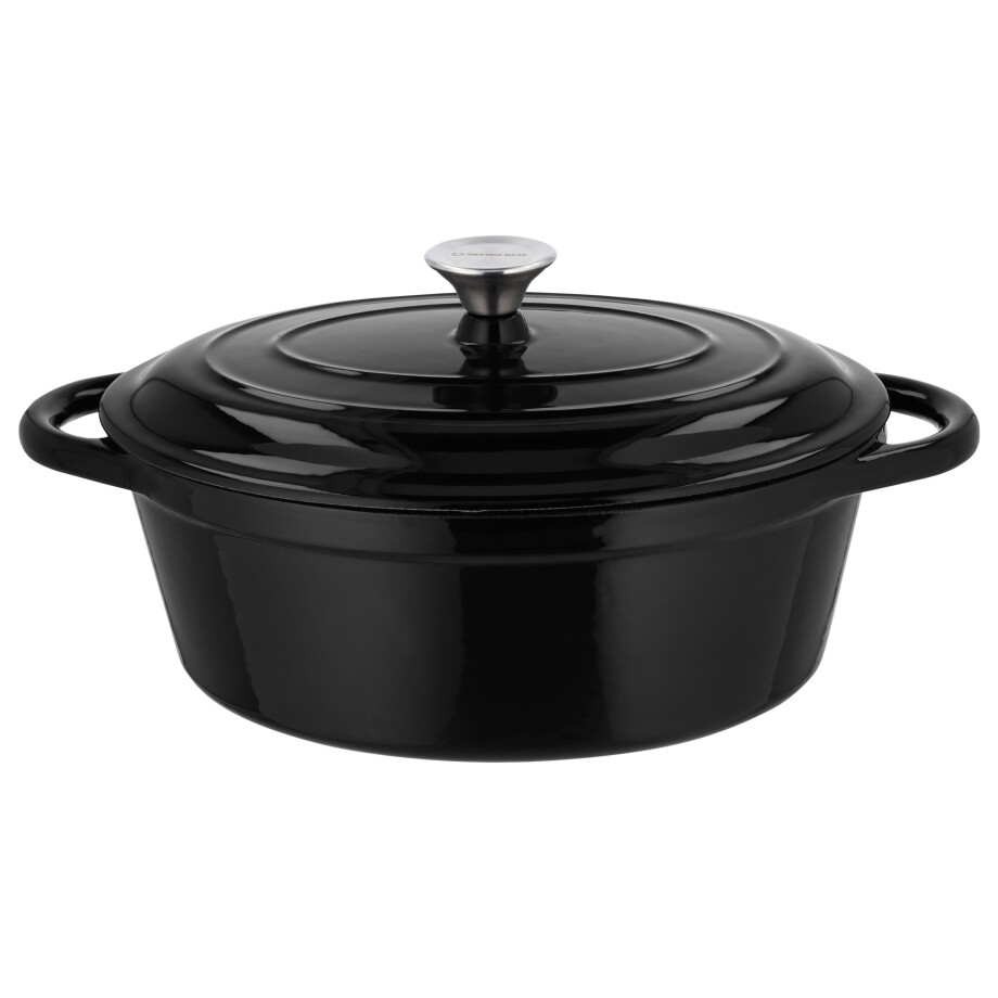 SILVERCREST Gietijzeren pan 29 cm 4,8 L (Zwart) afbeelding 1