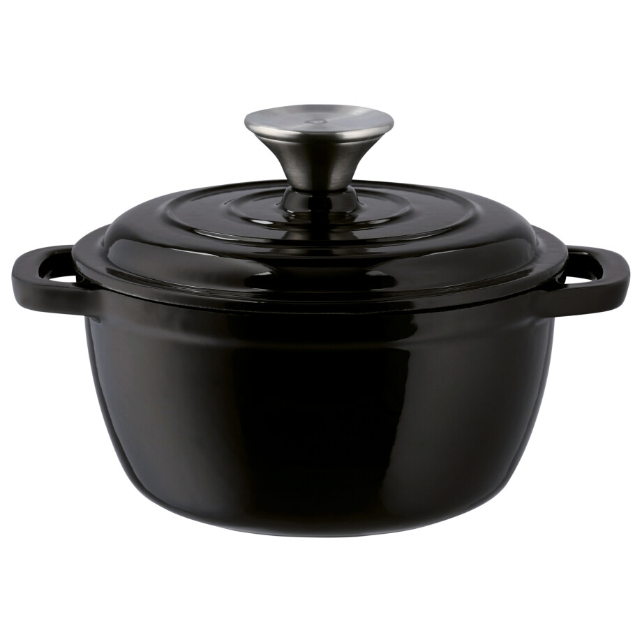 SILVERCREST Gietijzeren pan 16 cm 1,3 L (Zwart) afbeelding 1