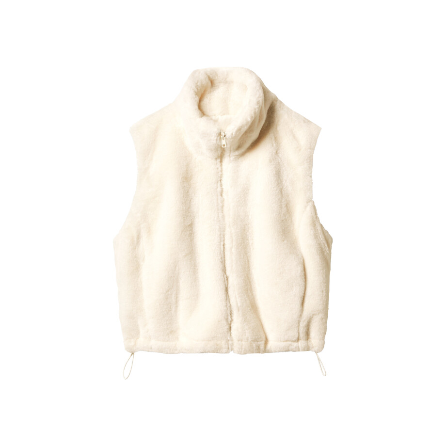 esmara Pluche dames bodywarmer (Beige, M (40/42)) afbeelding 1
