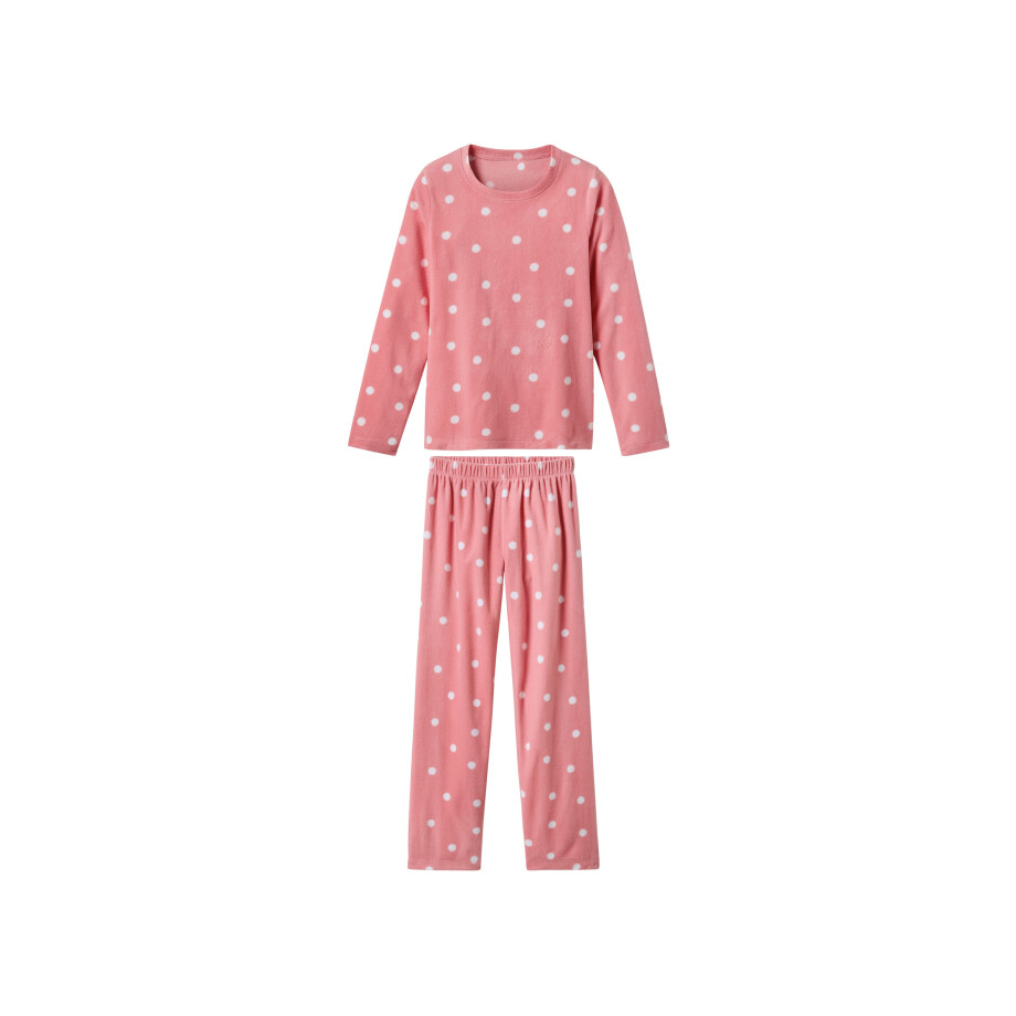 esmara Fleece kinder pyjama (Roze, 158/164) afbeelding 1