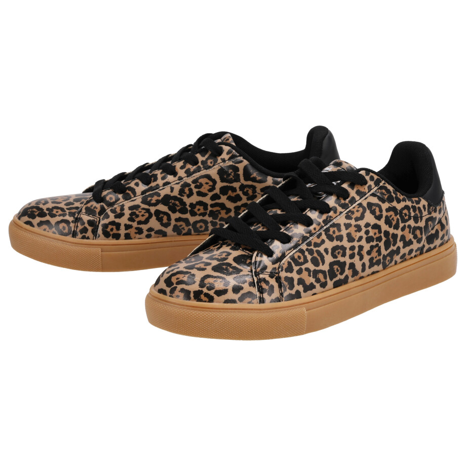 esmara Dames sneakers (Print/beige/zwart, 37) afbeelding 1