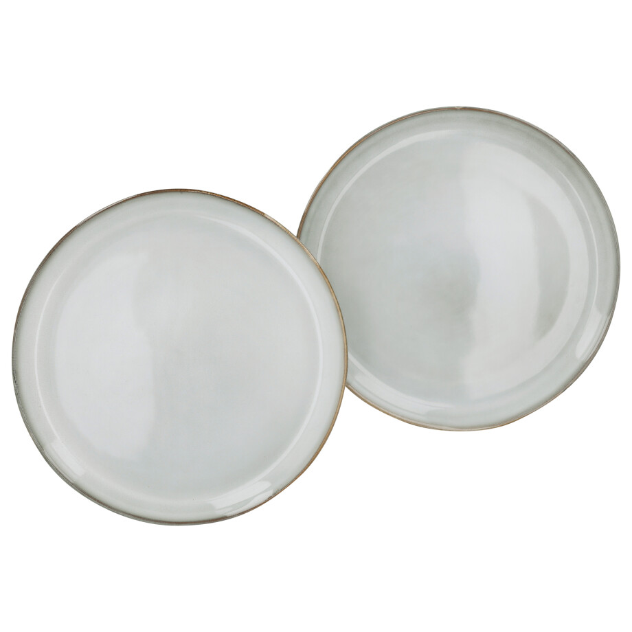 SILVERCREST Set van 2 dinerborden of soepborden (Dinerbordenset, beige) afbeelding 1