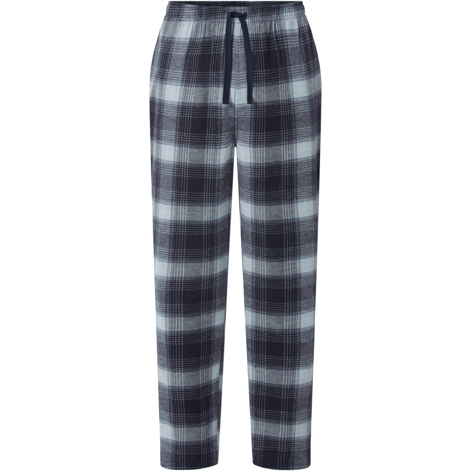 ESMARA MEN Heren flanellen pyjamabroek (Geruit/donkerblauw, L) afbeelding 1