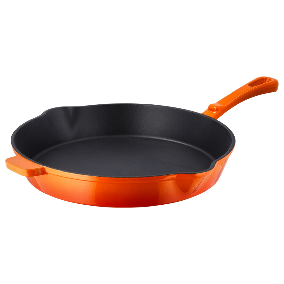 SILVERCREST Gietijzeren koekenpan 30 cm (Oranje) SILVERCREST Gietijzeren koekenpan 30 cm (Oranje) afbeelding 1