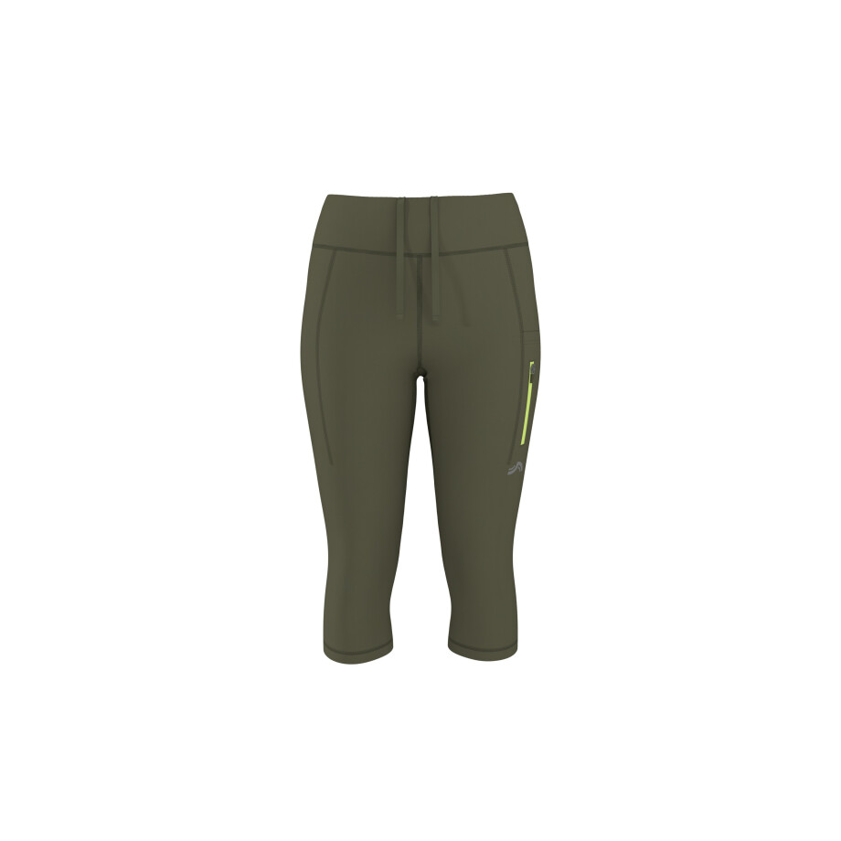 CRIVIT Dames capri sportlegging (Groen, M (40/42)) afbeelding 1