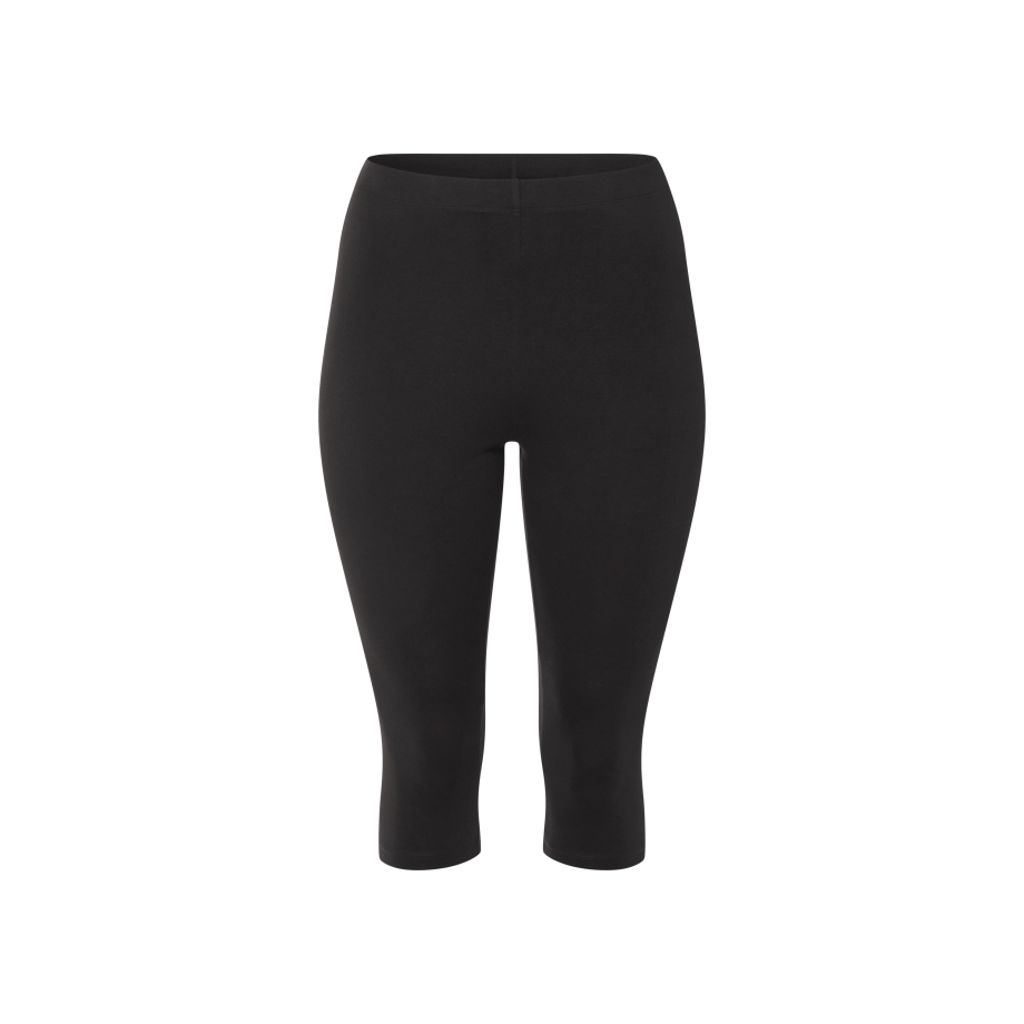 esmara Dames capri legging - plus size (Zwart, L (44/46)) esmara Dames capri legging - plus size (Zwart, L (44/46)) afbeelding 1