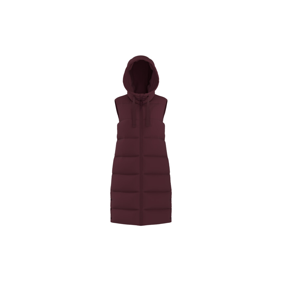 ESMARA Dames lange bodywarmer (Bordeaux, L (44-46)) afbeelding 1
