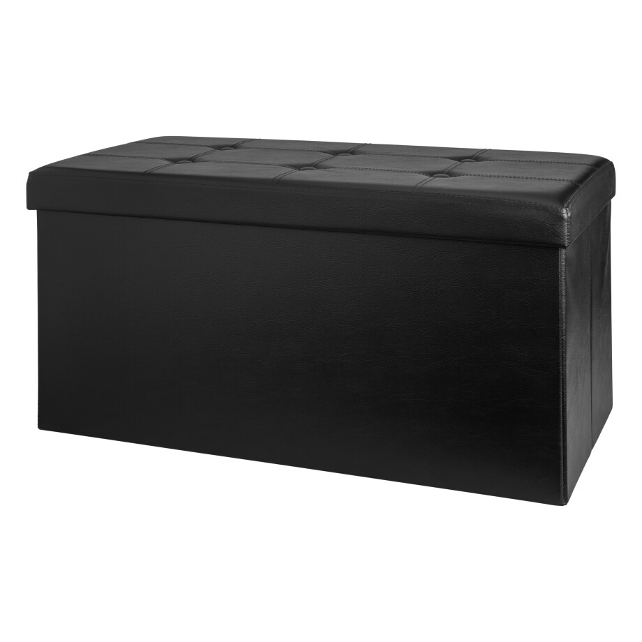 LIVARNO home Opklapbare Teddy opbergkist (Zwart) afbeelding 1