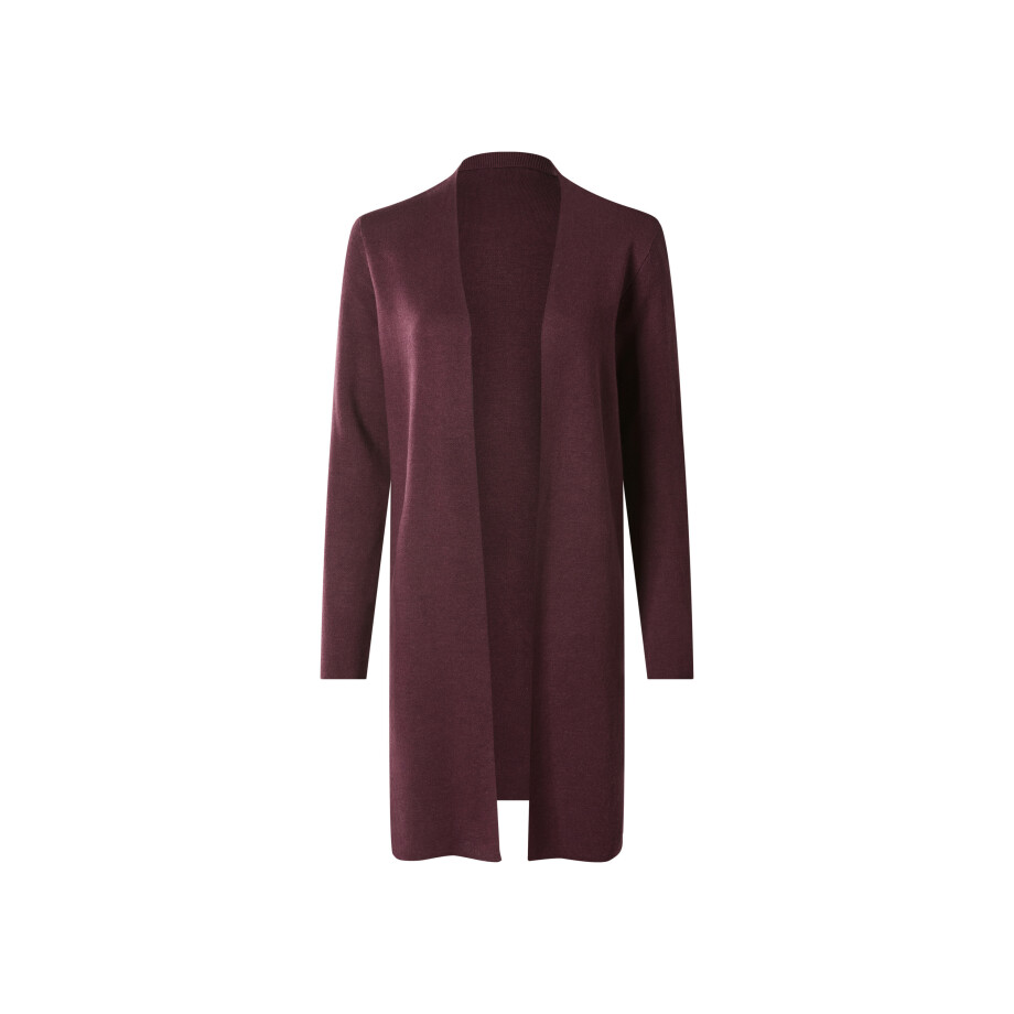 ESMARA Lang dames vest (Bordeauxrood, L (44/46)) afbeelding 1