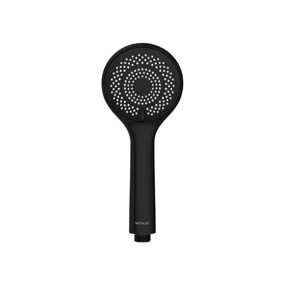 Wenko Douchekop Watersaving (Zwart mat, Ø 9,5 cm) afbeelding 1