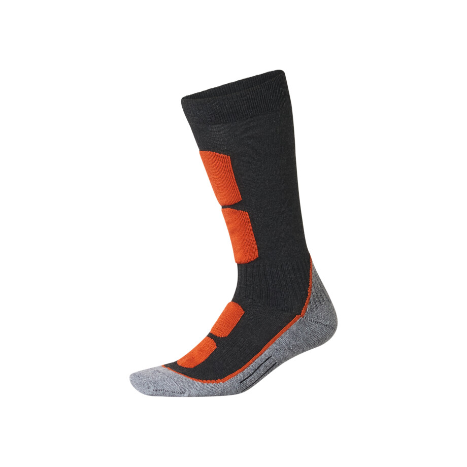 esmara Heren thermo sportsokken (grijs/oranje, 45/46) esmara Heren thermo sportsokken (grijs/oranje, 45/46) afbeelding 1