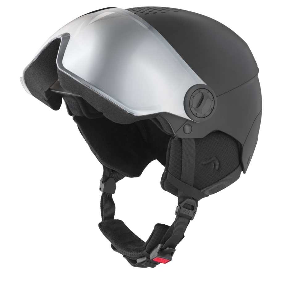 CRIVIT Premium kinder skihelm met meekleurend vizier (Zwart, XS/S) afbeelding 1
