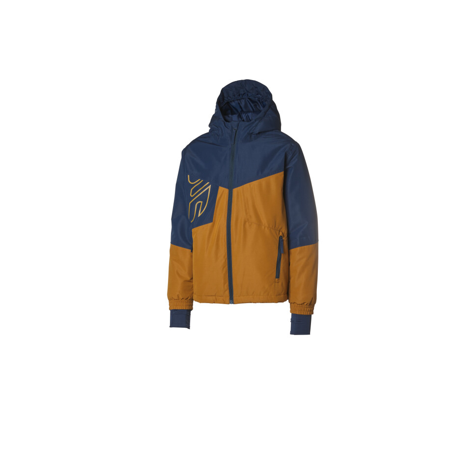 CRIVIT Kinder ski jas (134/140, Marineblauw/beige) afbeelding 1