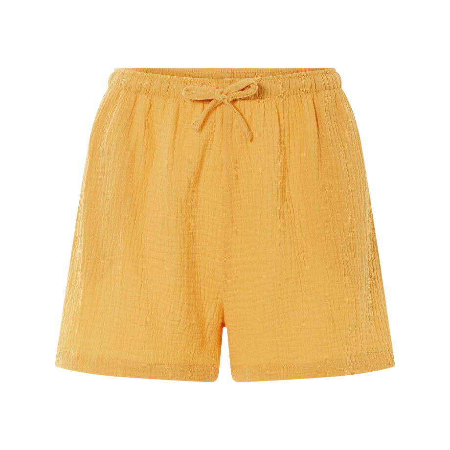 esmara Korte mousseline dames broek (Geel, L (44/46)) afbeelding 1