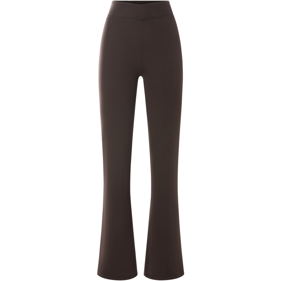 ESMARA Dames flared thermolegging, met pluche (Bruin, S (36/38)) afbeelding 1