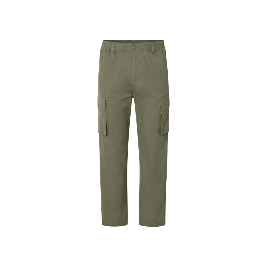 LIVERGY Heren cargobroek (Kaki, S) afbeelding 1