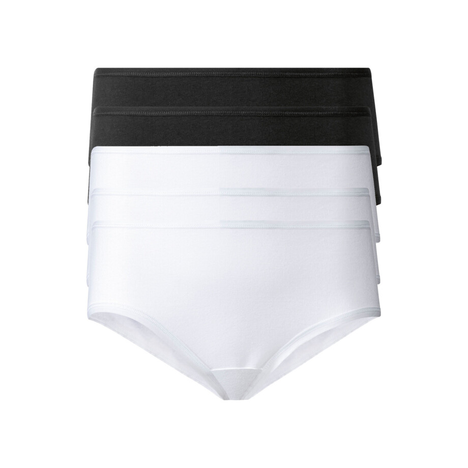 esmara 5 dames hipsters (Zwart/wit, XS (32/34)) esmara 5 dames hipsters (Zwart/wit, XS (32/34)) afbeelding 1