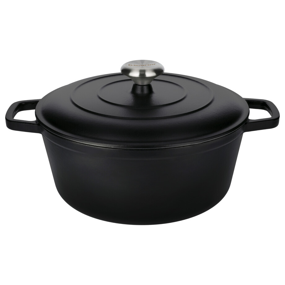 SILVERCREST Gietijzeren pan, Ø27 cm (zwart) afbeelding 1