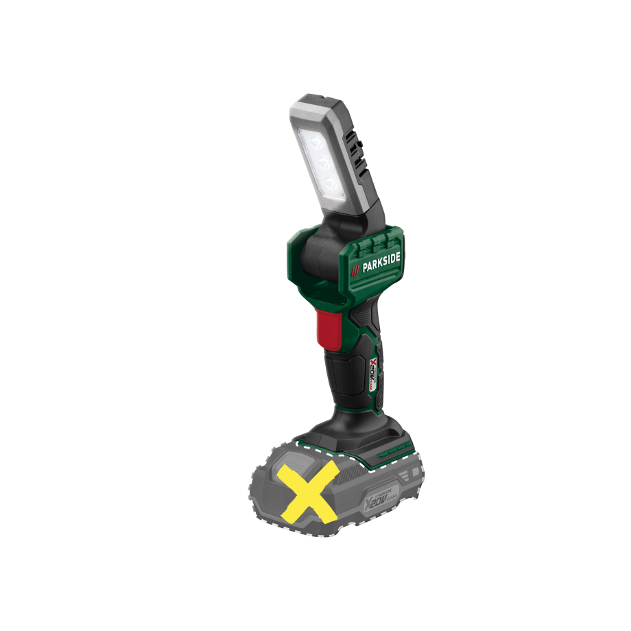 PARKSIDE Accu-LED-lamp 20 V zonder accu en lader (C1) afbeelding 1