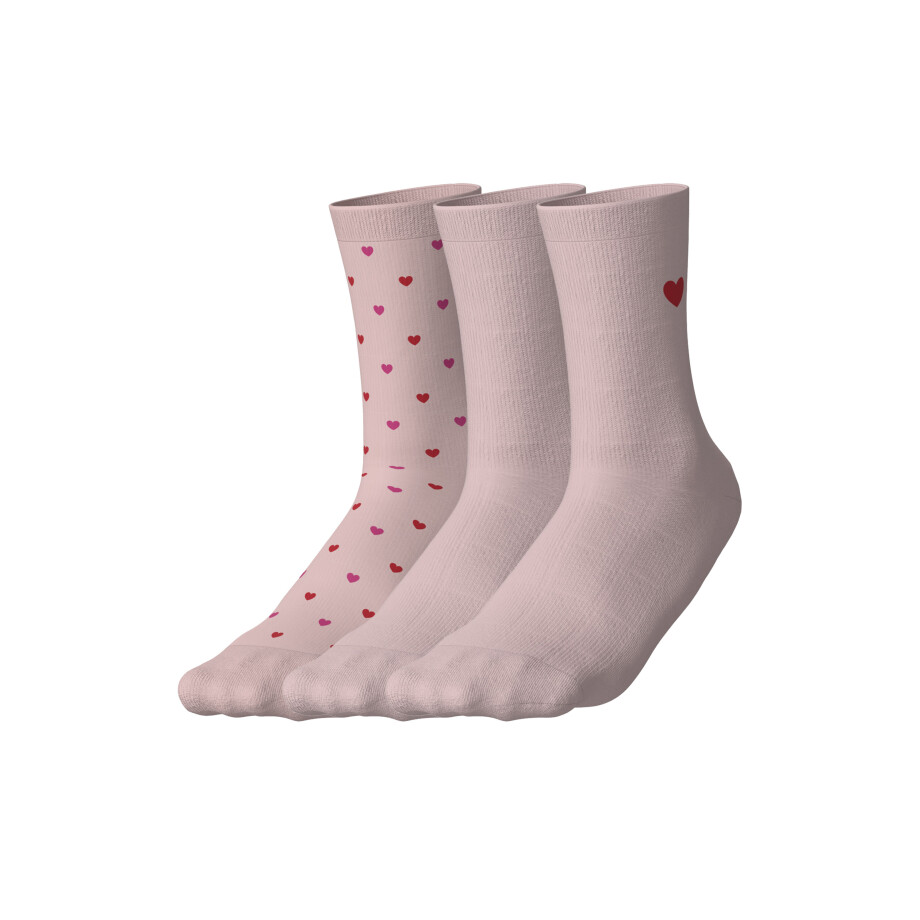 esmara 3 Paar sokken (Lichtroze, 39-42) afbeelding 1