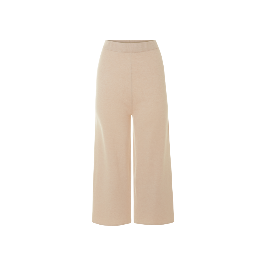 esmara Gebreide dames broek (Beige, L (44/46)) afbeelding 1